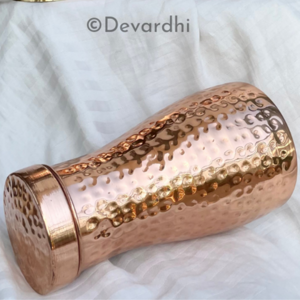 Hammered copper jar, amrutam jar, copper carafe,