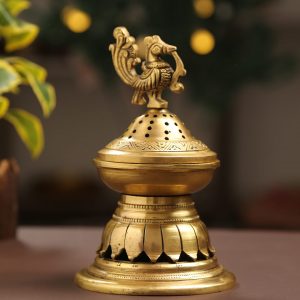 brass dhuna incense burner