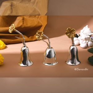 rannakaar, silver coating bell, brass bell, designer bells