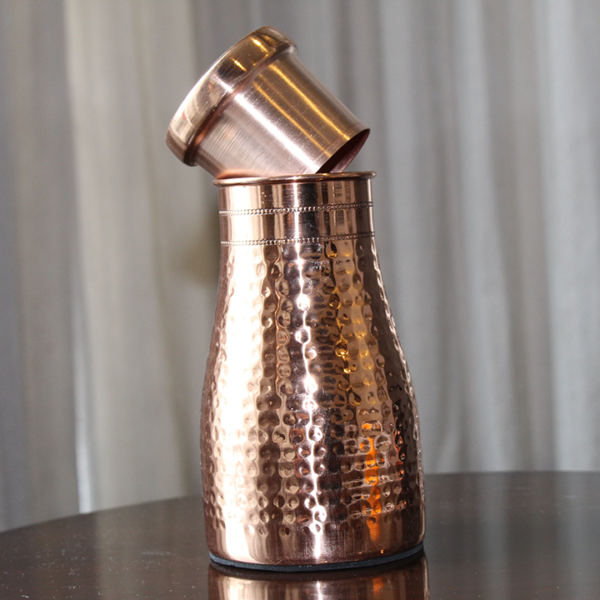 AMRUTAM : Copper Hammered Jar