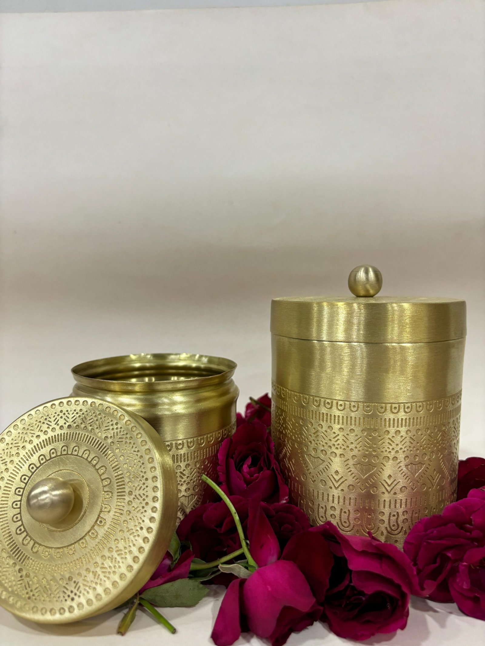 Amber - Brass Mandala Canister - Image 7