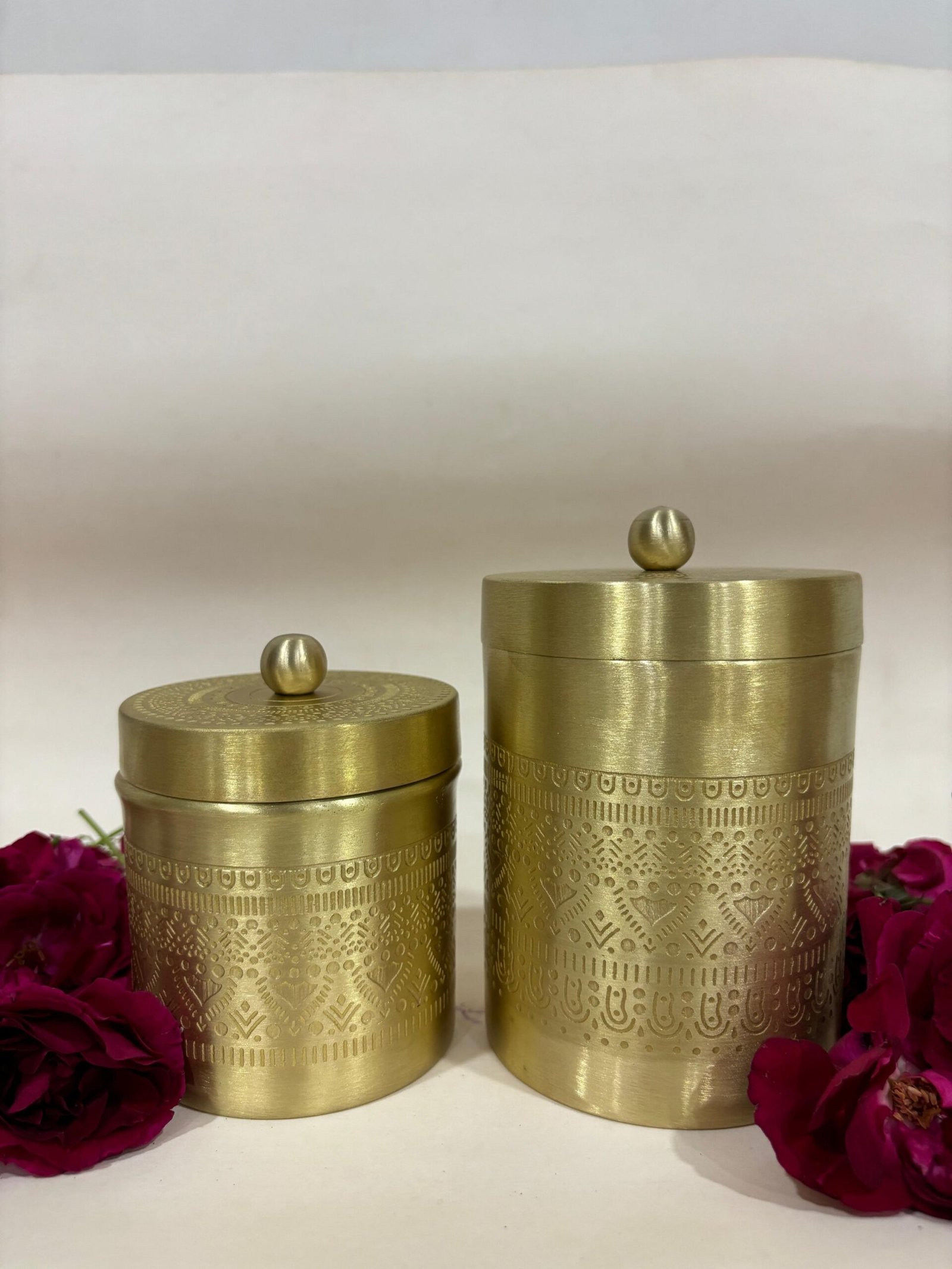 Amber - Brass Mandala Canister - Image 6