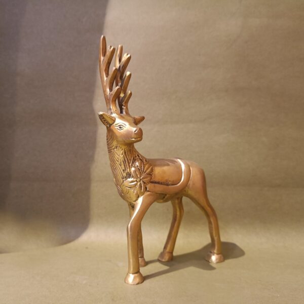 Brass Deer Statue