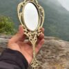 Brass hand mirror - Image 2