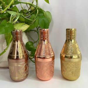 Ormira - Colorful Mukhwaas Bottle in Brass