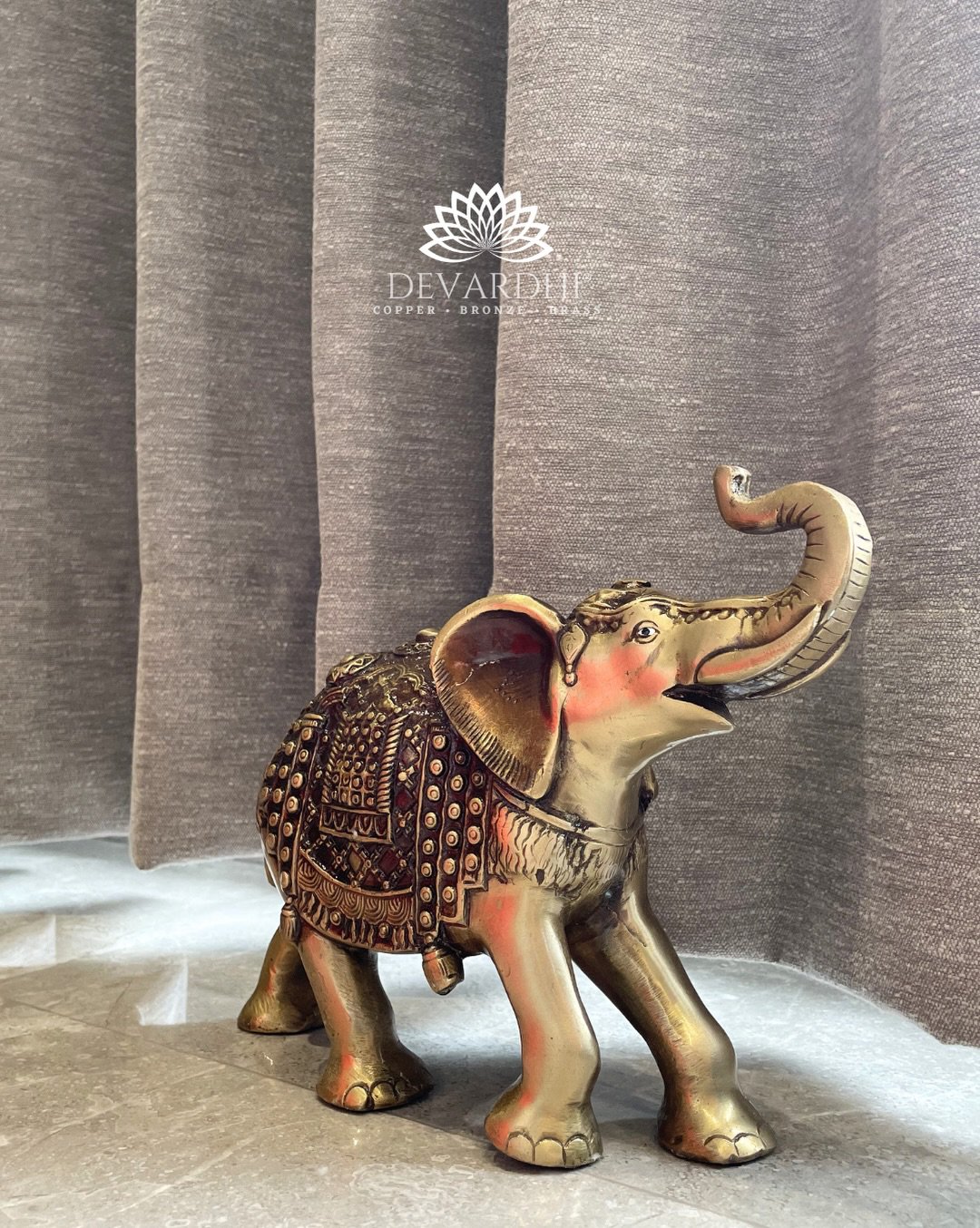 Anilveg - Brass Elephant Statue - Image 4