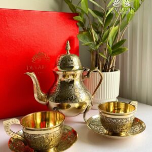 Mehfil :- Brass Tea Set - Kettle & Cup Saucer