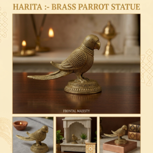 Harita - Brass Parrot Statue