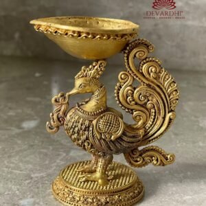 Kalaapin (कलापिन्) :-  Brass Peacock Diya